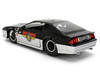 1985 Chevrolet Camaro Z28 Mickey Thompson Black and Silver Metallic Bigtime Muscle Series 1/24 Diecast Model Car Jada 36454