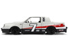 1987 Buick Grand National #7 Buick Racing Matt Silver Metallic with Red and Black Stripes Bigtime Muscle Series 1/24 Diecast Model Jada 36460
