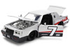 1987 Buick Grand National #7 Buick Racing Matt Silver Metallic with Red and Black Stripes Bigtime Muscle Series 1/24 Diecast Model Jada 36460