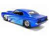 1969 Chevrolet Camaro Candy Blue with Graphics Bigtime Muscle Series 1/24 Diecast Model Car Jada 36461