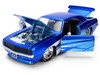 1969 Chevrolet Camaro Candy Blue with Graphics Bigtime Muscle Series 1/24 Diecast Model Car Jada 36461