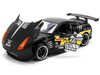 2009 Nissan GT R R35 Ben Sopra Matt Black with Mechagodzilla Graphics Hollywood Rides Series 1/24 Diecast Model Car Jada 36707