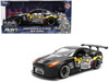 2009 Nissan GT R R35 Ben Sopra Matt Black with Mechagodzilla Graphics Hollywood Rides Series 1/24 Diecast Model Car Jada 36707