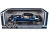 1980 Chevrolet Camaro Z28 with T Tops Dark Blue Metallic with Stripes and Light Gray Interior 1/18 Diecast Model Car Greenlight 13691