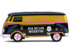 Volkswagen Type 2 Panel Van Dia de los Muertos 2025 Black and Yellow with Graphics Hobby Exclusive Series 1/64 Diecast Model Car Greenlight 30525