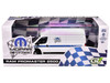 2018 RAM ProMaster 2500 Cargo High Roof Van MOPAR Performance White with Blue Stripes 1/43 Diecast Model Car Greenlight 86195