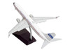Boeing 737 900ER Commercial Aircraft with Flaps Down Continental Airlines United Airlines N75435 White with Red and Blue Stripes Gemini 200 Series 1/200 Diecast Model Airplane GeminiJets G2UAL1407F