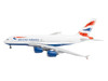 Airbus A380 Commercial Aircraft British Airways G XLEE White with Striped Tail 1/400 Diecast Model Airplane GeminiJets GJ2325