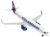 Airbus A321neo Commercial Aircraft Icelandair TF IAA White with Blue and Pink Tail 1/400 Diecast Model Airplane GeminiJets GJ2337