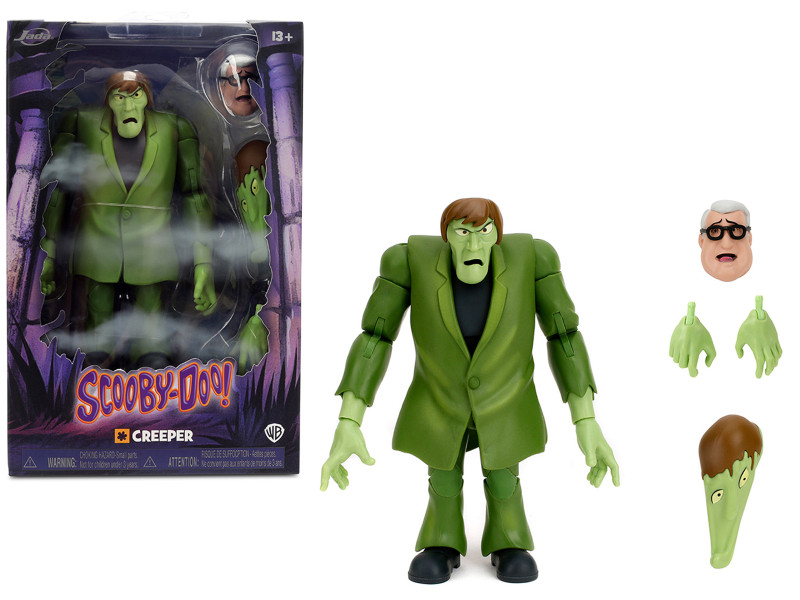 Creeper 6 Moveable Figure with Accessories and Alternate Head and Hands Scooby Doo Franchise Model Jada 35626