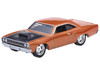 1970 Plymouth Road Runner Custom Copper Metallic with Black Hood Furious 7 2015 Movie Fast & Furious Series Diecast Model Car Hot Wheels JBL87