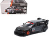 Pandem Civic EG6 RHD Right Hand Drive Kanjozoku Matt Black and Gray with Graphics 1/64 Diecast Model Car Pop Race PR640163