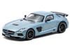 Mercedes Benz SLS AMG Coupe Black Series Matte Blue Metallic Global64 Series 1/64 Diecast Model Tarmac Works T64G-027-MB