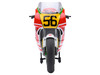 Honda NSR500 WGP500 Motorcycle #56 Red and White with Helmet Baribari Legend 1986 OVA 1/12 Model Autoart 12566