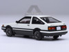 Toyota Sprinter Trueno AE86 RHD Right Hand Drive Project D Final Version White with Graphics Initial D 1998 2021 TV Series 1/64 Diecast Model Car Autoart 20036