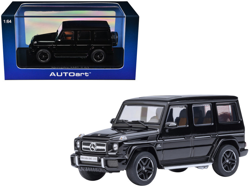 2017 Mercedes Benz AMG G 63 Black 1/64 Diecast Model Car Autoart 20113