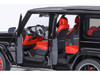 2019 Mercedes Benz AMG G63 Black with Red Interior 1/18 Model Car Autoart AA76354