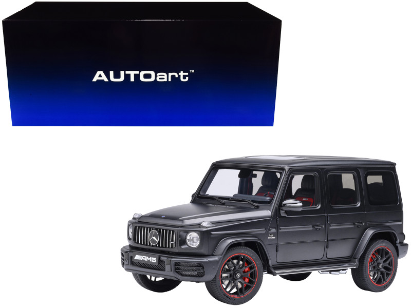 2019 Mercedes Benz AMG G63 Matt Black 1/18 Model Car Autoart AA76357