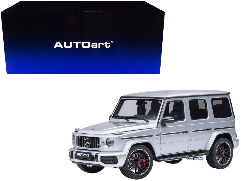 2019 Mercedes Benz AMG G63 Iridium Silver Metallic 1/18 Model Car Autoart AA76358