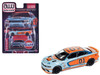 2021 Dodge Charger SRT Hellcat #01 Gulf Oil MOPAR Light Blue and Orange Limited Edition to 4800 pieces Worldwide 1/64 Diecast Model Car Auto World CP8084