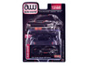 2021 Dodge Charger SRT Hellcat Black with Graphics and Orange Stripes Limited Edition to 4800 pieces Worldwide 1/64 Diecast Model Car Auto World CP8085