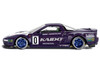 Honda NSX Kaido Racing V2 #0 Purple with White Hood and Graphics Designed by Jun Imai Kaido House Special 1/64 Diecast Model Car Mini GT KHMG173