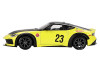 Nissan Z LB Nation Works #23 Ikazuchi Yellow with Black Hood and Top Limited Edition 1/64 Diecast Model Car Mini GT MGT00826