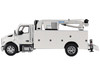 Kenworth T380 Auto Crane Titan 85 Body HC14 Crane Work Truck with Miller EnPak White Transport Series 1/50 Diecast Model Diecast Masters 71212