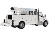 Kenworth T380 Auto Crane Titan 85 Body HC14 Crane Work Truck with Miller EnPak White Transport Series 1/50 Diecast Model Diecast Masters 71212