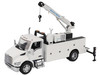 Kenworth T380 Auto Crane Titan 85 Body HC14 Crane Work Truck with Miller EnPak White Transport Series 1/50 Diecast Model Diecast Masters 71212