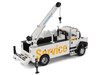 CAT Caterpillar CT660 Auto Crane Titan 85 Truck with Miller EnPak White Transport Series 1/50 Diecast Model Diecast Masters 85785