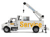 Kenworth T380 Auto Crane Titan 85 Truck with Miller EnPak White Transport Series 1/50 Diecast Model Diecast Masters 85786