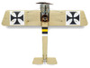Level 2 Model Kit Fokker E II Eindecker Fighter Aircraft 1/72 Plastic Model Kit Airfix A01086