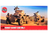 Level 2 Model Kit Ferret Scout Mk.1 Armored Car with 3 Scheme Options 1/35 Plastic Model Kit Airfix A1386