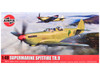 Level 2 Model Kit Supermarine Spitfire Tr 9 Fighter Aircraft with 2 Scheme Options 1/48 Plastic Model Kit Airfix A05143