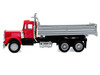 Peterbilt Dump Truck with Red Cab 1/87 (HO) Plastic Model Promotex 006252R