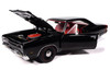 1969 Dodge Coronet Super Bee Muscle Car & Corvette Nationals MCACN Black with Red Interior American Muscle Series 1/18 Diecast Model Car Auto World AMM1347