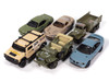 Military Set B of 6 pieces 2025 Release 1 Limited Edition Diecast Models Johnny Lightning JLML012B
