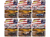 Military Set B of 6 pieces 2025 Release 1 Limited Edition Diecast Models Johnny Lightning JLML012B