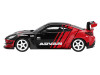 Toyota GR86 HKS TYPE R ADVAN RHD Right Hand Drive Black and Red 2022 Tokyo Auto Salon Limited Edition 1/64 Diecast Model Car Mini GT MGT00956