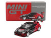 Toyota GR86 HKS TYPE R ADVAN RHD Right Hand Drive Black and Red 2022 Tokyo Auto Salon Limited Edition 1/64 Diecast Model Car Mini GT MGT00956