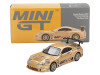 Toyota Supra A80 Top Secret GT 300 RHD Right Hand Drive Gold Metallic with Graphics Limited Edition 1/64 Diecast Model Car Mini GT MGT00961