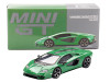 Lamborghini Countach LPI 800 4 Verde Medio Green Limited Edition 1/64 Diecast Model Car Mini GT MGT00976