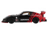 Mazda RX 7 LB Super Silhouette RHD Right Hand Drive Advan Black and Red Limited Edition 1/64 Diecast Model Car Mini GT MGT00983
