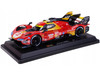 Ferrari 499P #50 Antonio Fuoco Miguel Molina Nicklas Nielsen Ferrari AF Corse Winner 24 Hours of Le Mans 2024 Racing Series 1/24 Diecast Model Car Bburago 26312
