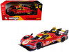 Ferrari 499P #50 Antonio Fuoco Miguel Molina Nicklas Nielsen Ferrari AF Corse Winner 24 Hours of Le Mans 2024 Racing Series 1/24 Diecast Model Car Bburago 26312