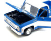 1974 Chevrolet C10 Cheyenne Super Pickup Truck Blue and White Special Edition Series 1/18 Diecast Model Car Maisto 31467BL