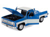 1974 Chevrolet C10 Cheyenne Super Pickup Truck Blue and White Special Edition Series 1/18 Diecast Model Car Maisto 31467BL