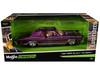 1965 Buick Riviera Lowrider Purple Metallic with Graphics Lowriders Series 1/26 Diecast Model Car Maisto 32551PU