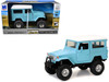 Toyota Land Cruiser FJ40 Light Blue with White Top Xtreme Off Road Series 1/24 Diecast Model New Ray 71526